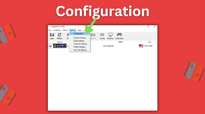Options > Configuration