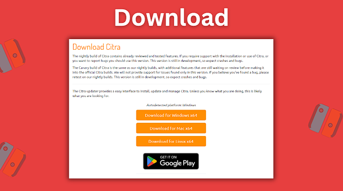 Citra download versions