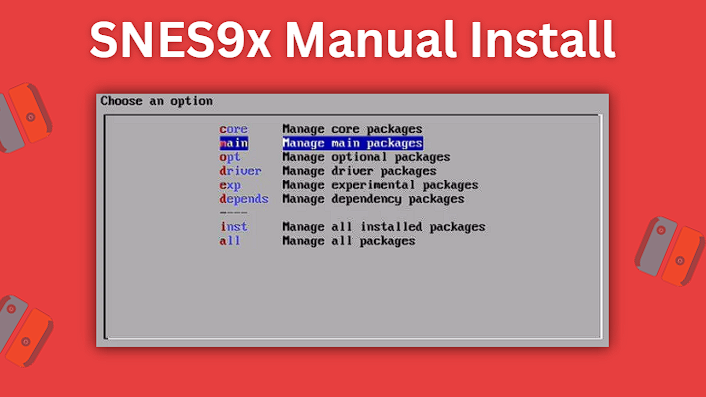 SNES9x manual install