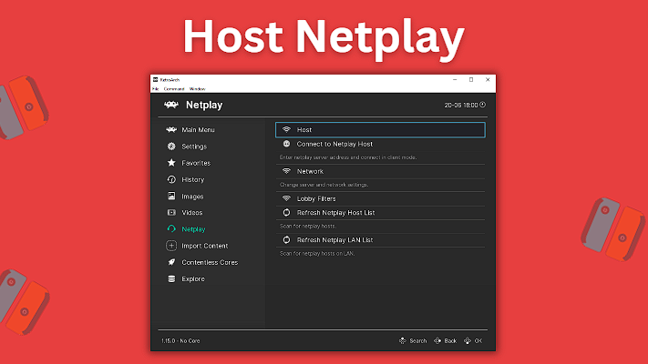 Host Netplay session