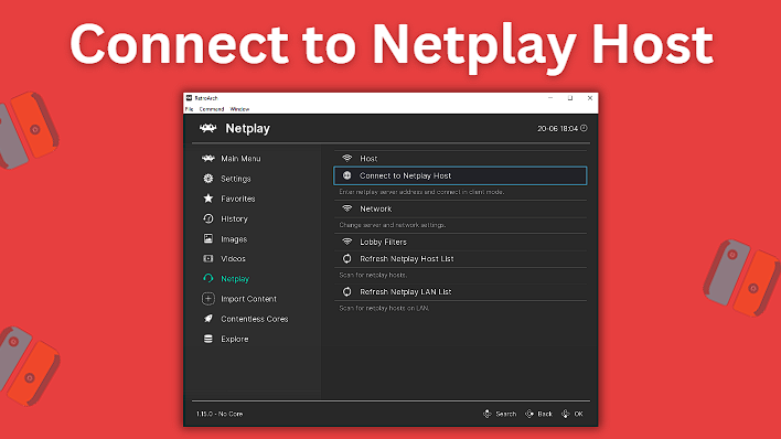 Connect to Netplay Host