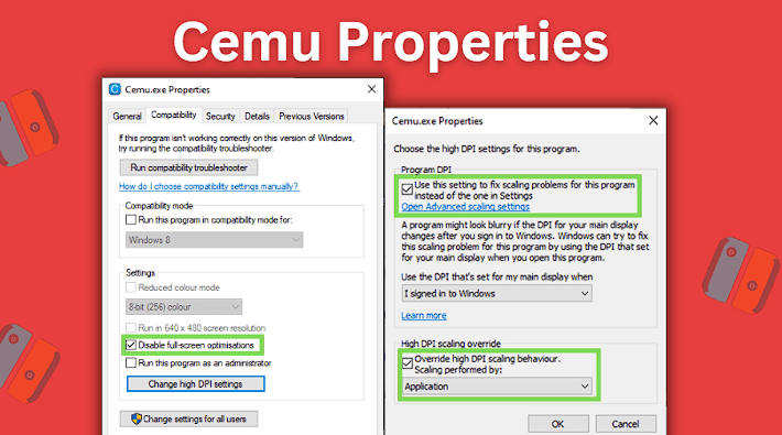 Setting Cemu properties settings