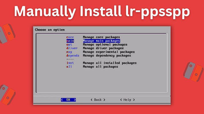 Manually install lr-ppsspp