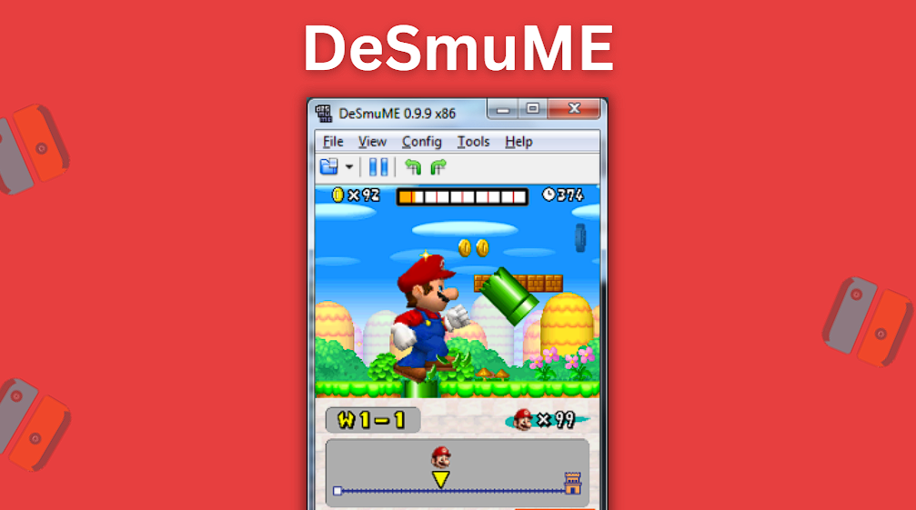 The DeSmuME emulator is the best DS emulator