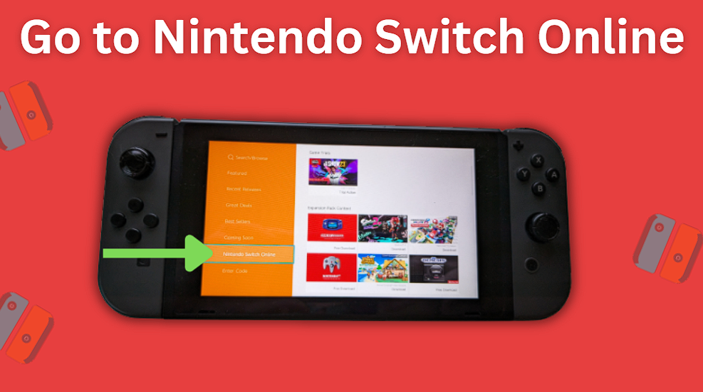 Go to the Nintendo Switch Online section