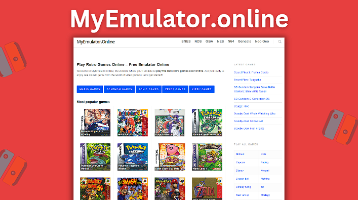 MyEmulator.online is another great choice for online retro game emulation
