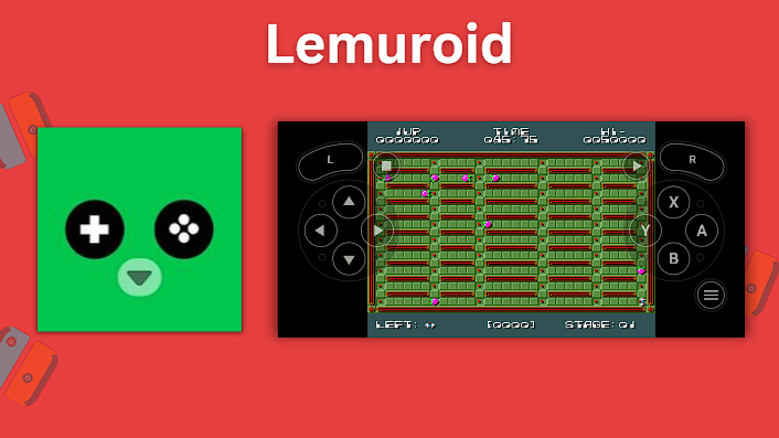 The Lemuroid Android app icon and screenshot