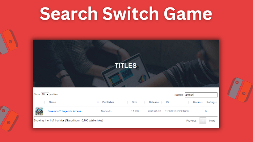 Search for the Switch game you are wanting to add cheats for