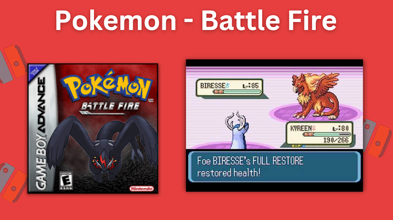 Pokemon Battle Fire unique sprites and artstyle