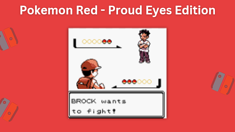 Pokemon Red - Proud Eyes Edition battle screen