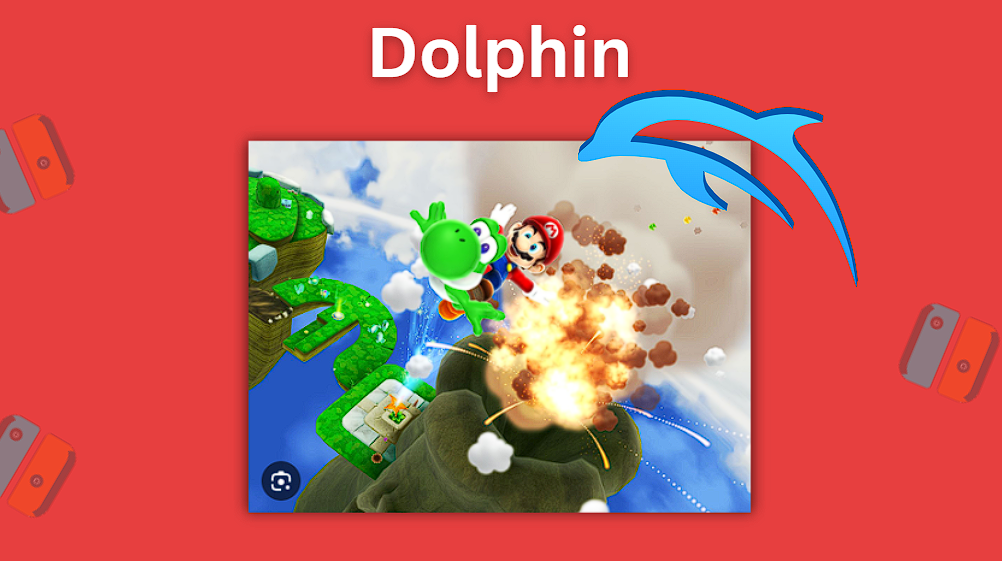 The Dolphin emulator running Mario Galaxy 2