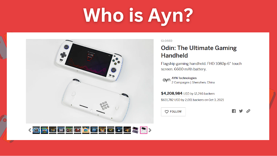 The Ayn Odin Indiegogo campaign