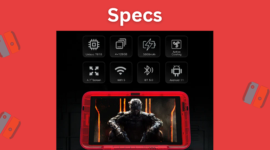 The specs on the device
